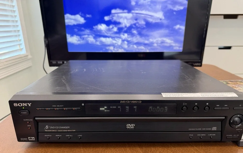 Sony DVP-NC600 5-Disc Carousel DVD CD Player Changer - Tested - Works Great!